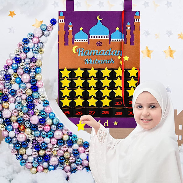 Eid Mubarak Filt, Filt Ramadan, Eid Mubarak Adventskalender, Eid