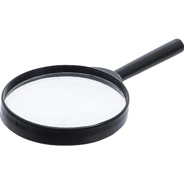 Læseforstørrelsesglas 10X Forstørrelsesglas 80mm og Splintersikkert Spejl til