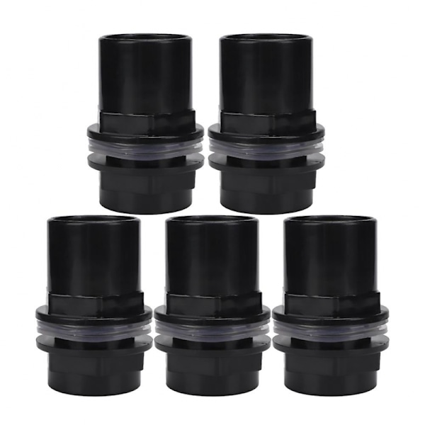 Akvarium Vannrør Koblingssett - 5 stk PVC Rett Rørskjøt
