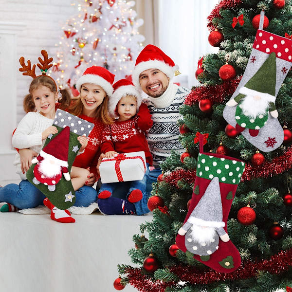 3 kappaletta jouluisia sukkia 50 cm suuret jouluiset sukat Christma