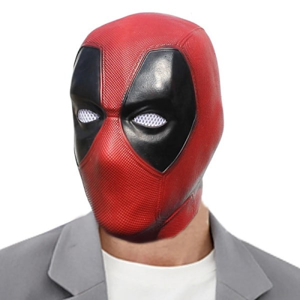 Deadpool Cosplay Mask Wade Winston Wilson Latex Mjuk Film Rolig Vuxen Fest Deadpool Masker Halloween Kostym Rekvisita En Storlek