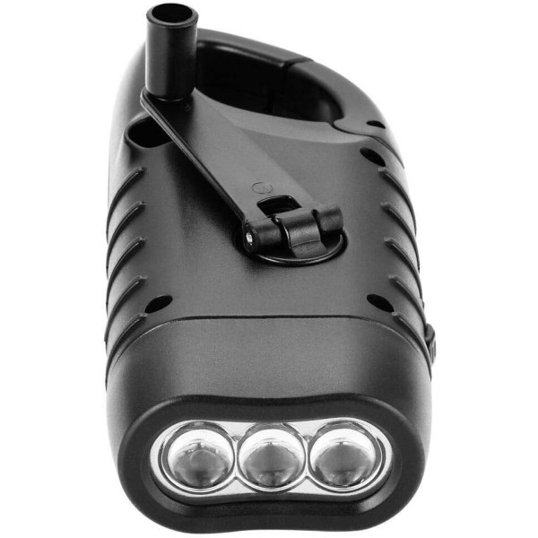 Solcellslampa, LED-solcellslampa och handvevad ficklampa, uppladdningsbar