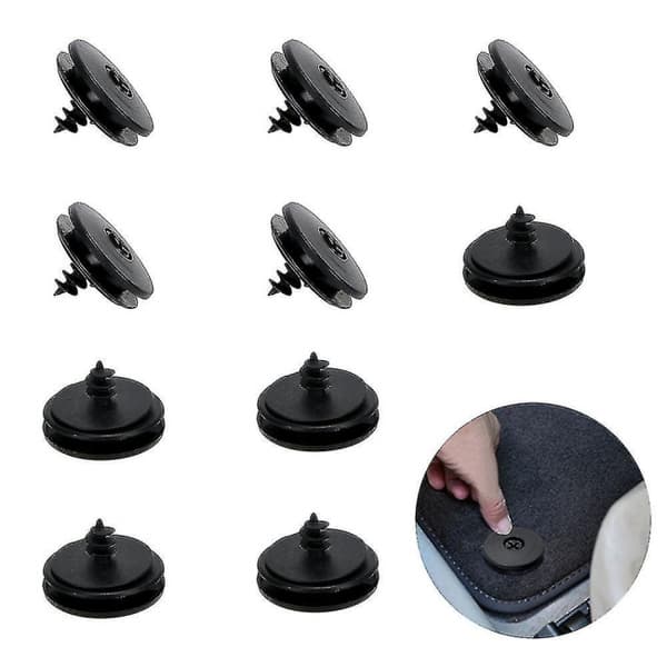 10 stk Antiskli Teppetspenne Universal Bilmatte Feste Spenne Ca