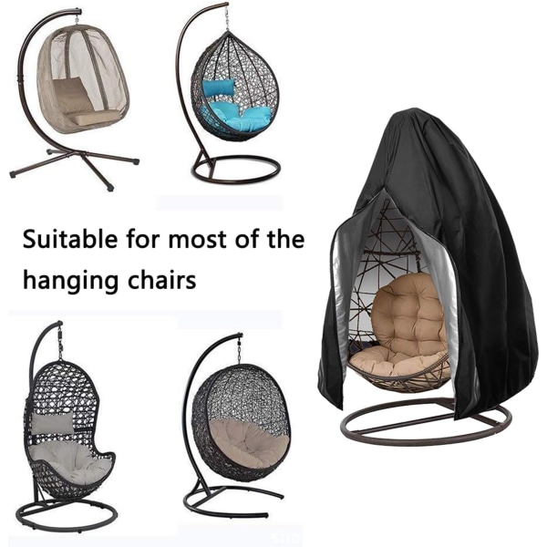 Hengestoltrekk for uteplass - Egg Swing Cocoon stoltrekk med glidelås