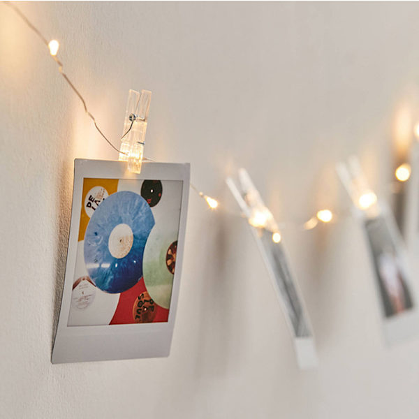 Fotovägg Dekoration Ljus Bröllop Fest Jul Liten Färgglad