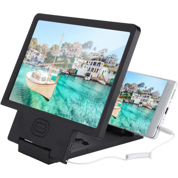 Universell smarttelefonskjermforstørrelsesglass, HD-skjermforstørrelsesglass med S