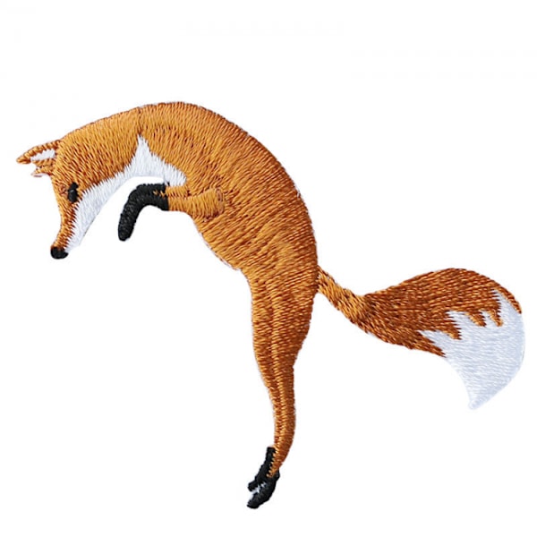 5 stk. Fox broderi strykejern-på lapp, broderi selvklebende I