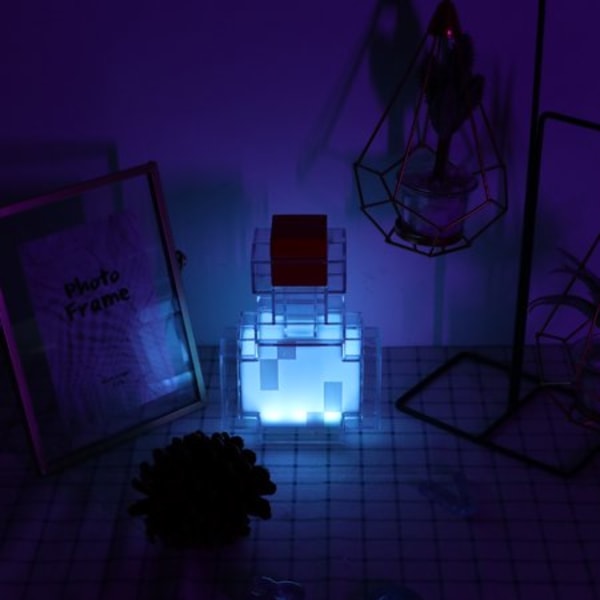 8 färger Potion Bottle Lamp Enkel för Minecraft Night 8 färger L