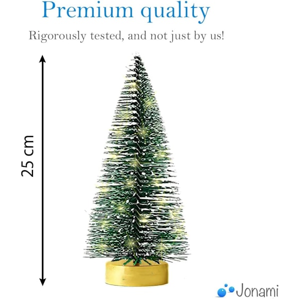 Miniatyr Konstgjord Julgran 25cm LED Grön Julgran Smal