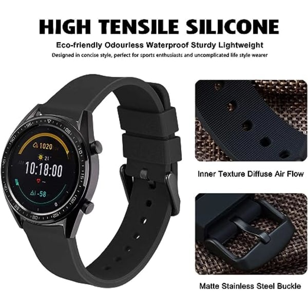 1 kpl Huawei watch3/gt3 -silikoniranneke