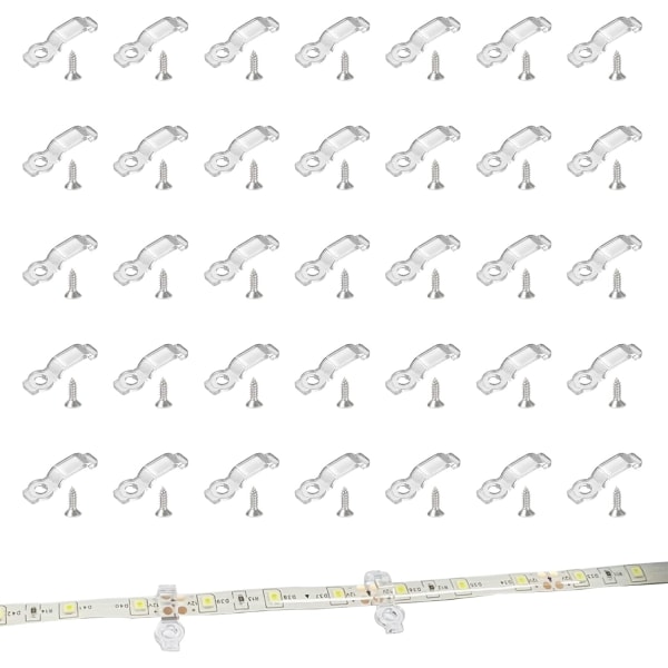 100 strip fixing clips for LED strips, connector LED fixing clip