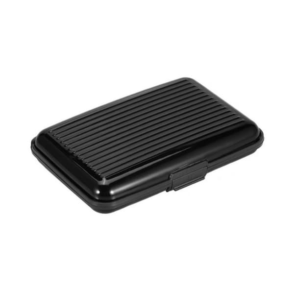 Kortholder i Aluminium - RFID-Sikker Sort