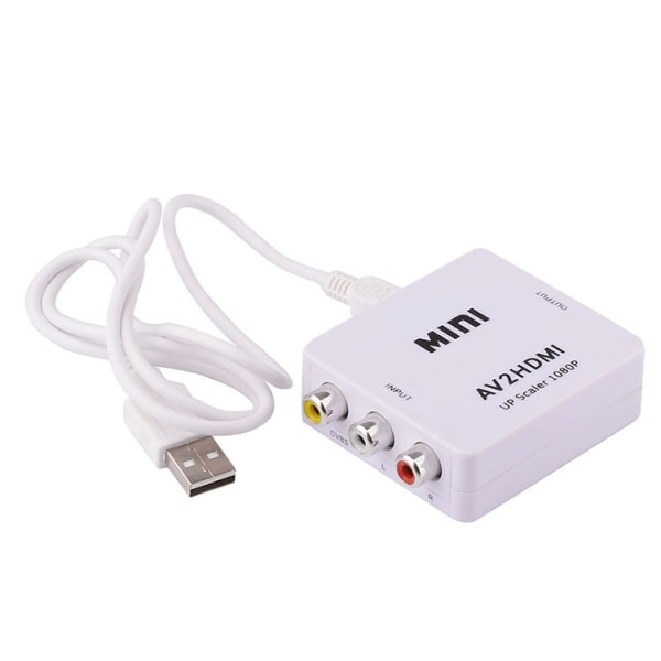 1PC Mini AV RCA CVBS - HDMI Video Audio Converters Adapter Suppo