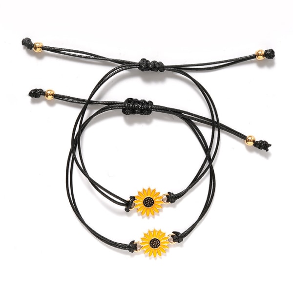 Sunflower Pinky Promise Armband Best Friend Long Distance Frien