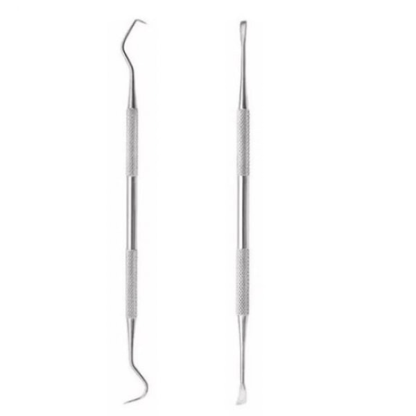 Dental Care and Oral Hygiene Tools- 2 Parts Stainless Steel Silve