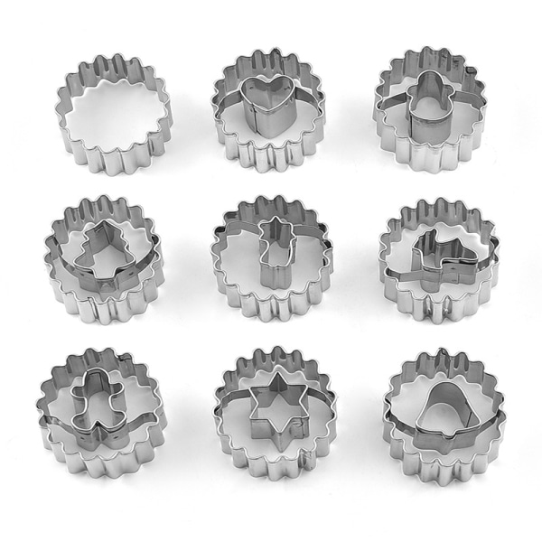 Christmas Cookie Cutters 9 Bits,Mini Christmas Cookie Cutters,S