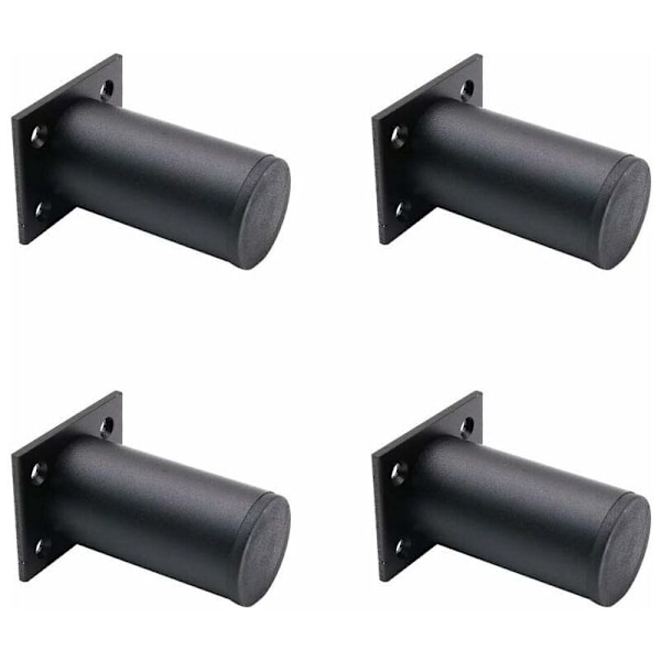 4pcs Adjustable Furniture Legs Matte Black Aluminum 38x80mm Furni