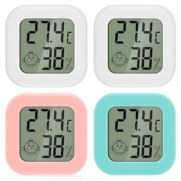 Mini LCD Digital inomhus termometer hygrometer 4 st termo hygro