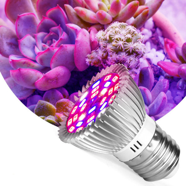 Full Spectrum LED Plant Light Bulb, 100W Plant Lamp, E27 för Indo