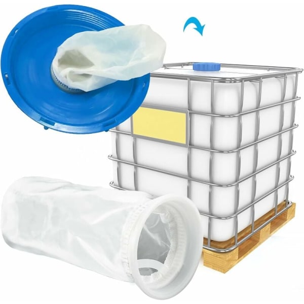4 stk. Nylon IBC-filter, IBC-tankfilter Nylon lokkfilter, Regn