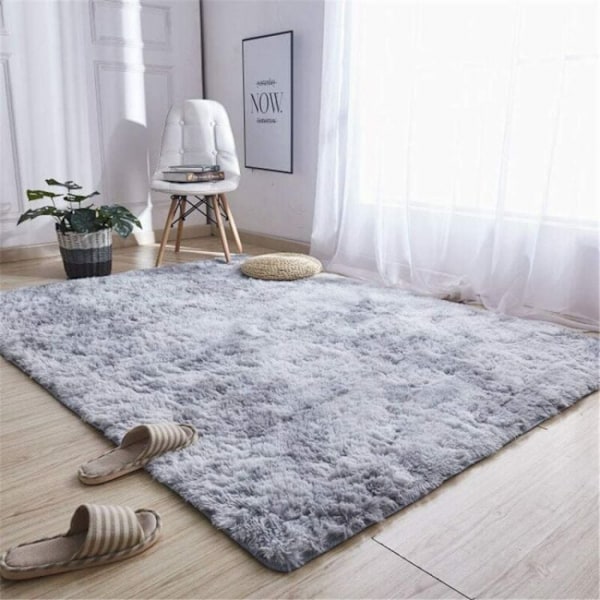 50 x 80cm Shaggy-matto, 50 x 80cm, harmaa, nukka