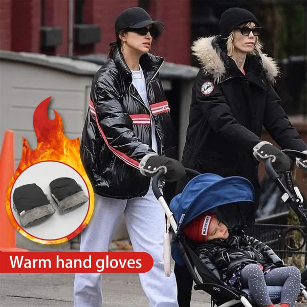 Barnvagn Hand Muff - Buggy Mittens Pushchair Hand Warmer Gloves, Univ