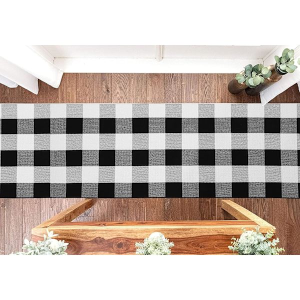 Rutete bomullsmatter Buffalo 60x180cm Buffa-matter