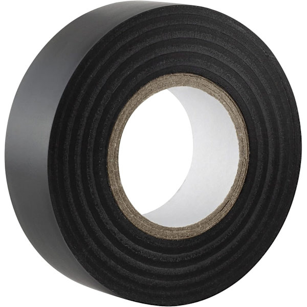 Musta sähköeristysteippi - 19 mm x 20 m - kestävä