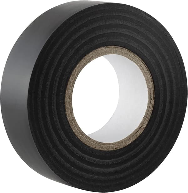 Sort elektrisk isolerende tape - 19 mm x 20 m - resistent