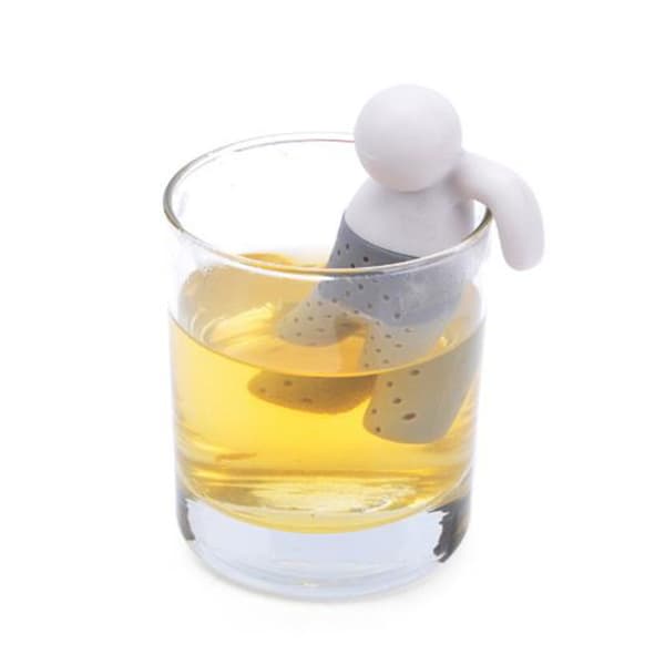1PC Mr.Tea – figurformet tebrygger, matkvalitet silikon te sil