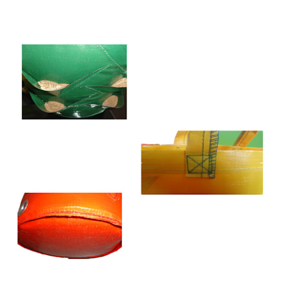 (Orange) 3 Gallon og 10 Plastik Klæder 1 Pakke Hængende Dyrkningsposer