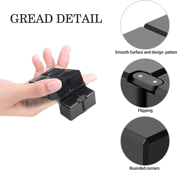 2 kpl Decompression Toy Cube, Fidget Finger Toy Stressi ja Ahdistus