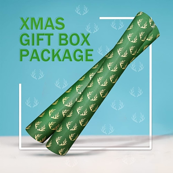 Rullpakke gaveinnpakningspapir, 50CM x 70CM Stor rull Christma