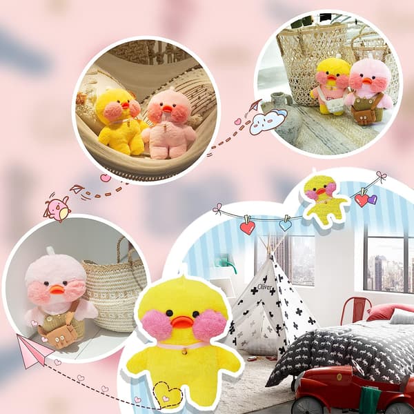 Plush Doll Cafe Mimi Stoppet And Stuffed Duck, 30 cm / 1