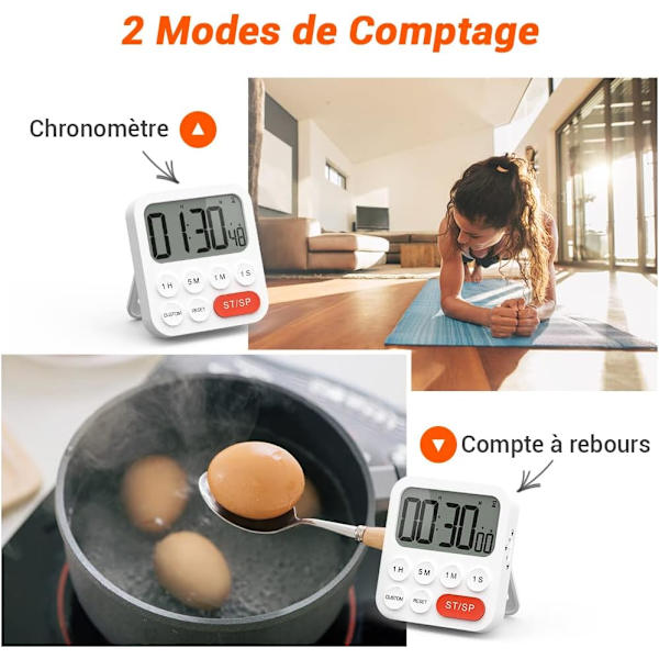 Kök Timer, Kök Timer, Digital Stoppur och Nedräkningstimer