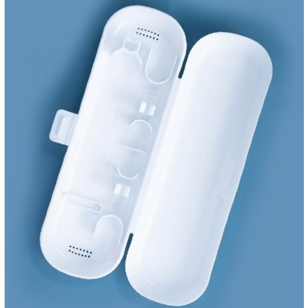 1kpl valkoinen kannettava case muovinen matkalaukku Oralille/Philille