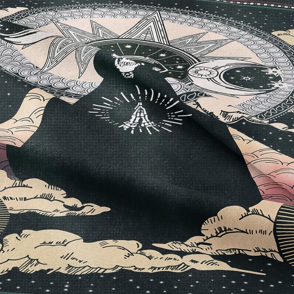 Mandala väggbonad, Mandala dödskalle mönster, väggbonad, Bohe