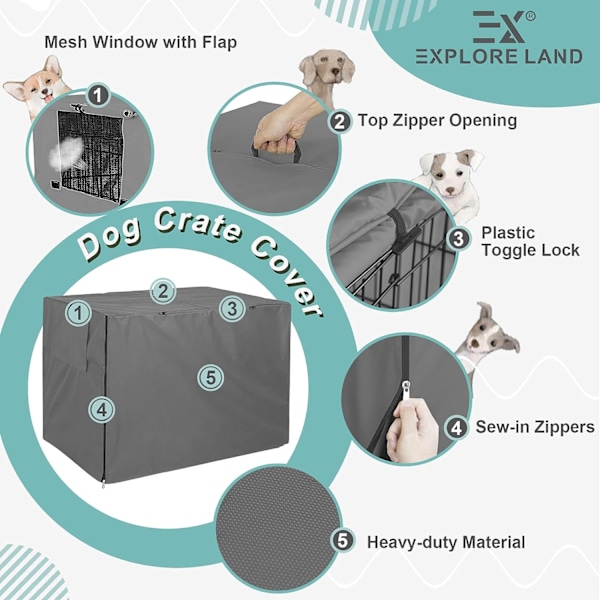 Land Hundbur Täcke Hållbart - Polyester Husdjur Kennel Täcke Univers