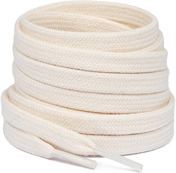 4 par premium flate skolisser 100% bomull - 8 mm tykkelse - Rep