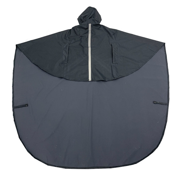 Navyblå regnfrakke til kørestol i polyester til handicappede