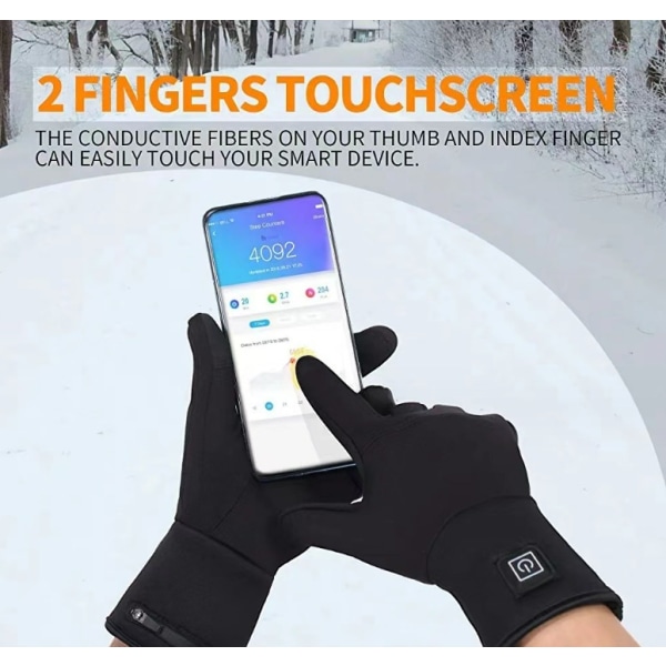xxs-uppvärmda handskar, uppladdningsbara batteri elektriska handskar för män en