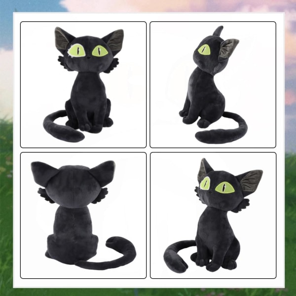 Gosedjur, gosedjur, svart katt gosedjur, gosedjur tecknad figur