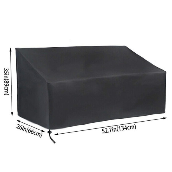 3 havebænkovertræk, 3 sæder 162x66x89cm vandtæt og UV-resistent