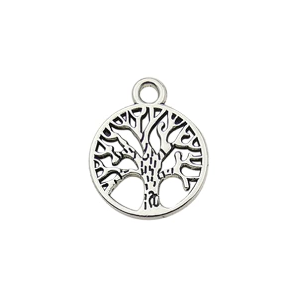 Nyckelring Livets Träd symbol silver