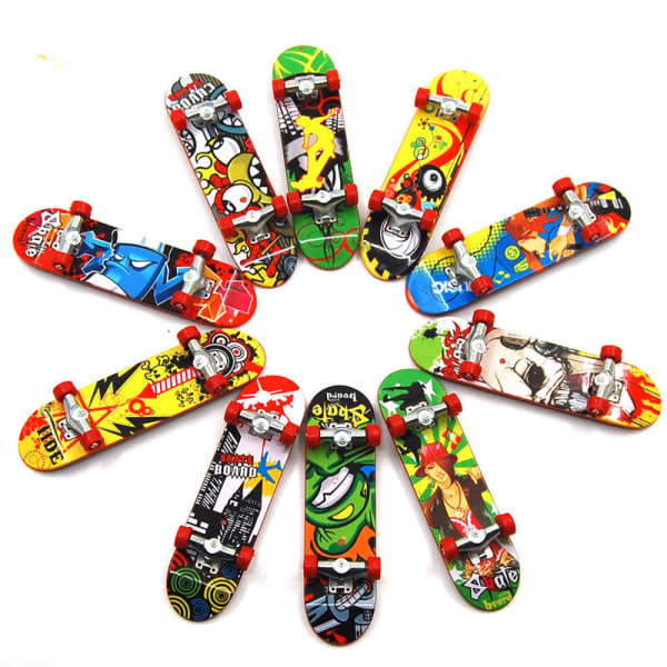 10 stk Finger Skateboard Legetøj Fingerboards Finger Legetøj til Skateboa
