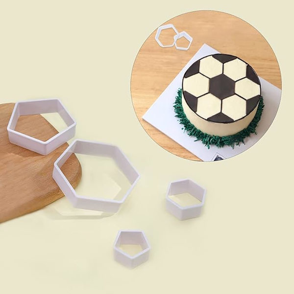 8 stk. fodbold småkage udstikkere fodbold småkage udstikkere plastik