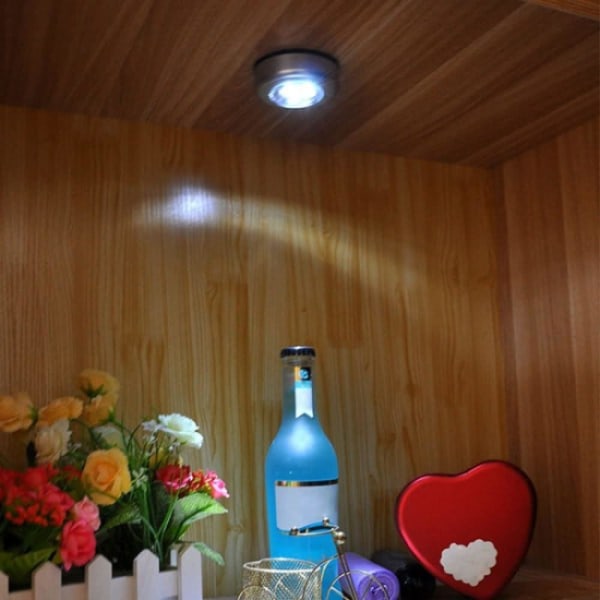 4 delar Touch Light LED batterilampor - Inomhus Stick-on Push Light
