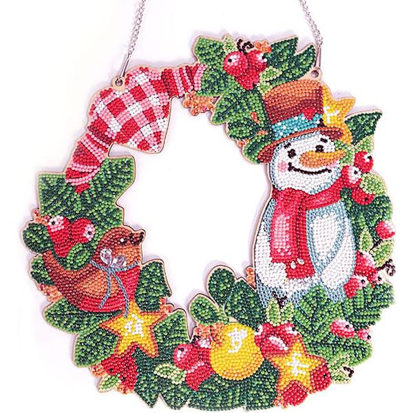 Timanttitaidekranssi-setti, 5D DIY-kristalliovenkranssi timanttimaalaus