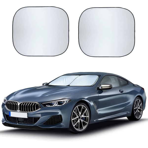 2 Piece Automotive Windshield Visor - Durable 230T Polyester Fron