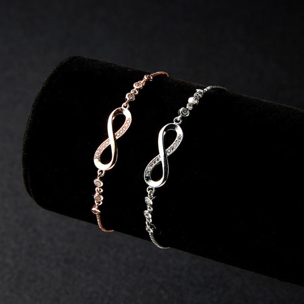 Silver Justerbar Elegant Tennis Armband för Kvinnor Fru Mor G